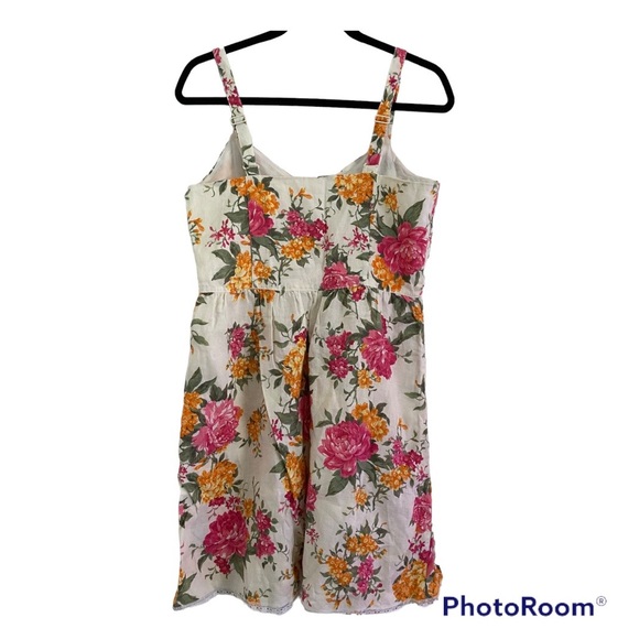 Cynthia Rowley Floral Sleeveless Mini dress 100% cotton: size 8 - Picture 3 of 7
